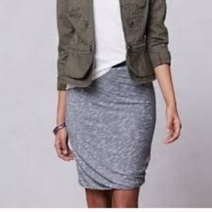 Deletta Anthropologie gray skirt
